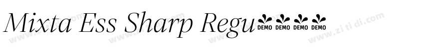 Mixta Ess Sharp Regu字体转换